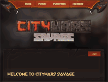 Tablet Screenshot of citywars.ca